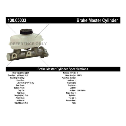 Stoptech Centric Premium Brake Master Cylinder 130.65033