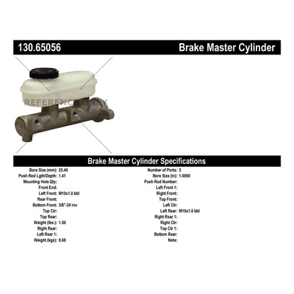 Centric Parts Premium Brake Master Cylinder 130.65056