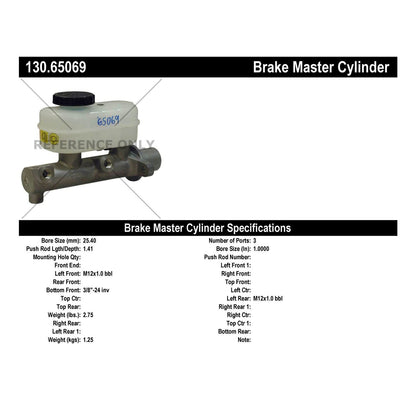 Centric Parts Brake Master Cylinder Premium 130.65069