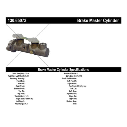 Centric Parts Brake Master Cylinder Premium 130.65073