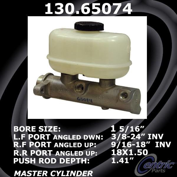 Centric Parts Premium Brake Master Cylinder 130.65074