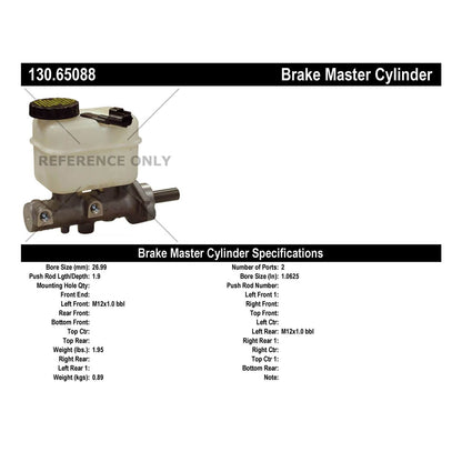 Centric Parts Premium Brake Master Cylinder 130.65088