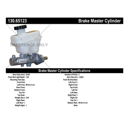 Stoptech Centric Premium Brake Master Cylinder 130.65123