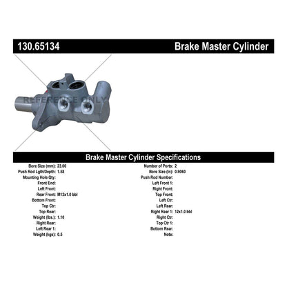 Centric Parts Premium Brake Master Cylinder 130.65134