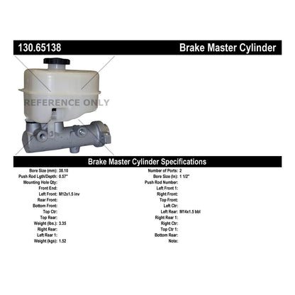 StopTech Premium Brake Master Cylinder 130.65138
