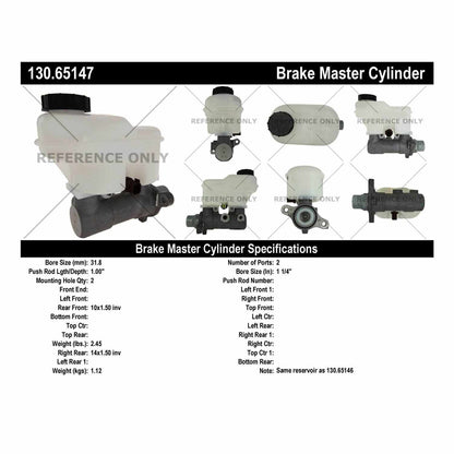 Centric Parts Premium Brake Master Cylinder 130.65147