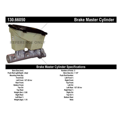 StopTech Premium Brake Master Cylinder 130.66050