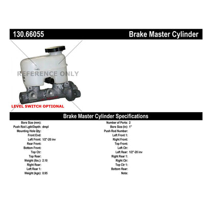 StopTech Premium Brake Master Cylinder 130.66055