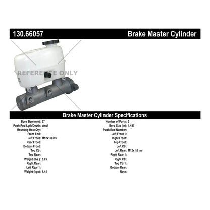 Centric Parts Brake Master Cylinder Premium for 2007-2008 Chevrolet Express 2500 3500 Silverado 2500 HD 3500 HD Suburban 2500 GMC Savana 2500 3500 Sierra 2500 HD 130.66057