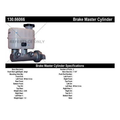 Stoptech Centric Premium Brake Master Cylinder 130.66066