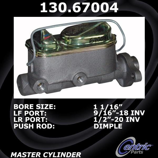 Centric Parts Premium Brake Master Cylinder 130.67004