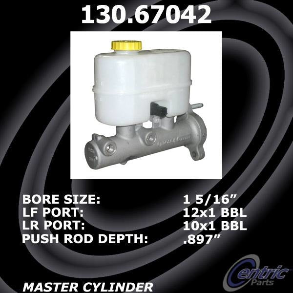 Centric Parts Premium Brake Master Cylinder 130.67042