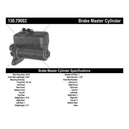 Centric Parts Brake Master Cylinder 130.79002
