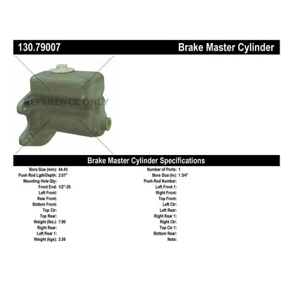 Stoptech Centric Premium Brake Master Cylinder 130.79007