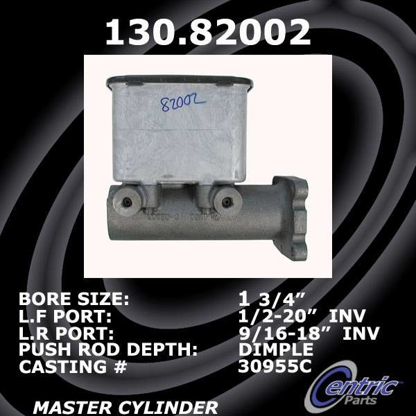 Centric Parts Premium Brake Master Cylinder 130.82002