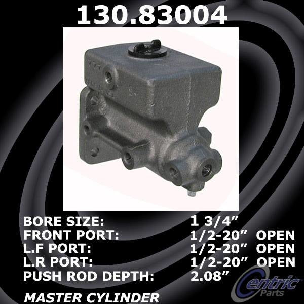 Centric Parts Premium Brake Master Cylinder 130.83004