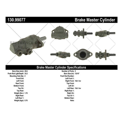 Stoptech Centric Premium Brake Master Cylinder 130.99077