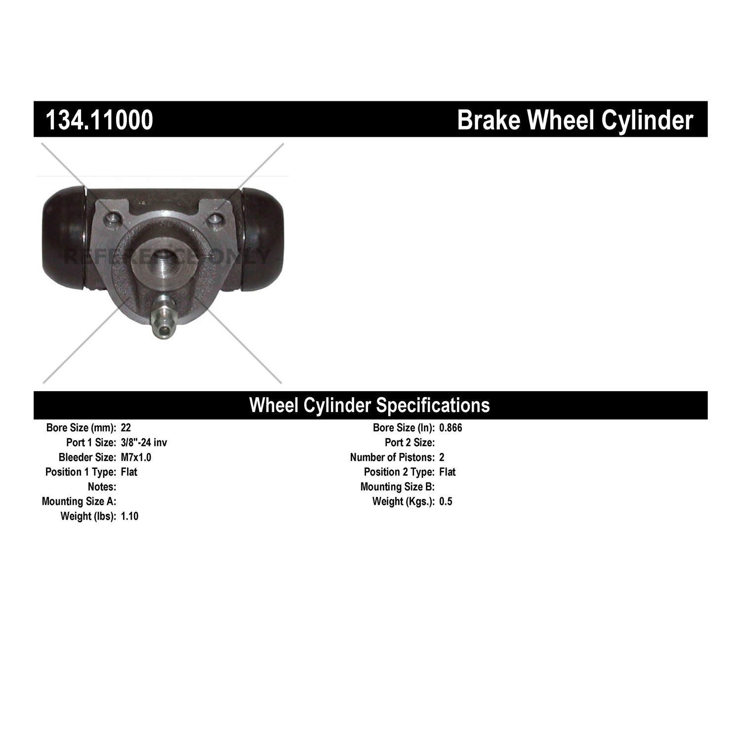 Centric Parts Premium Wheel Cylinder 134.11000