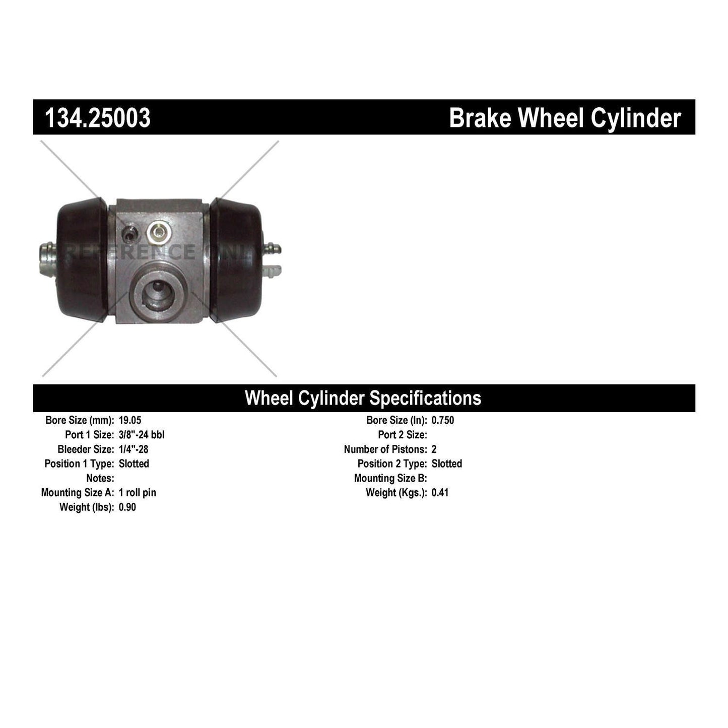 Centric Parts Drum Brake Wheel Cylinder Premium for OE style replacement 134.25003