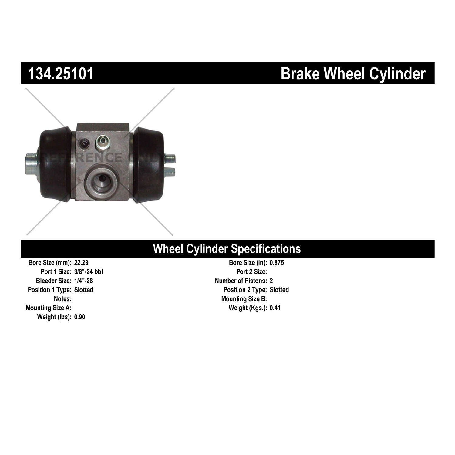 StopTech Premium Wheel Cylinder 134.25101