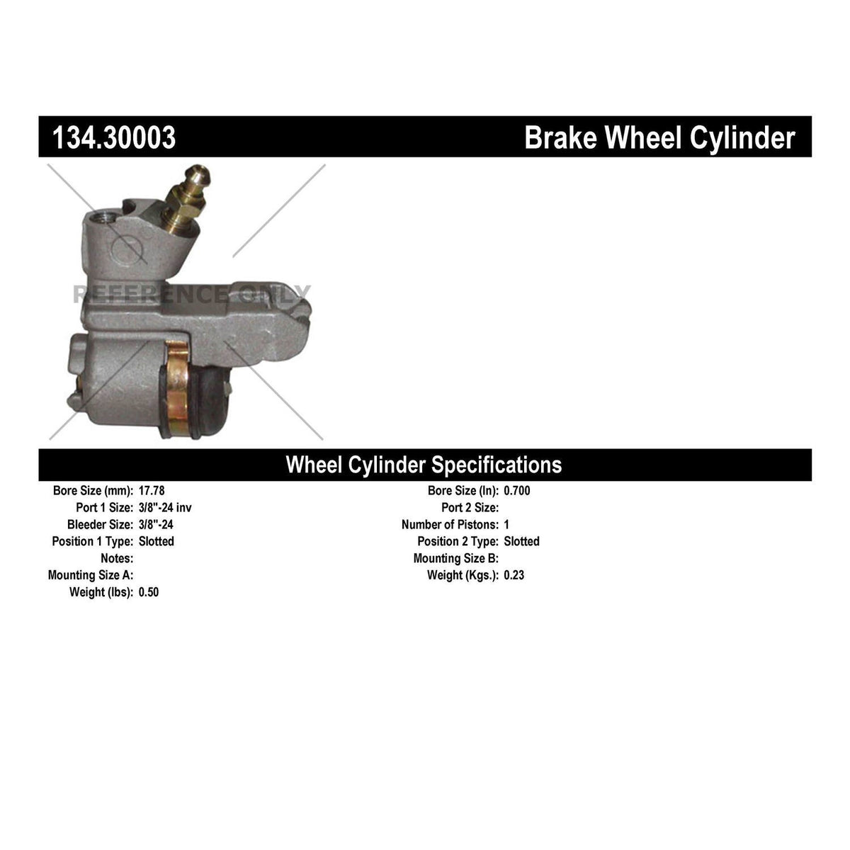 Centric Parts Drum Brake Wheel Cylinder Premium with OE style replacement 134.30003