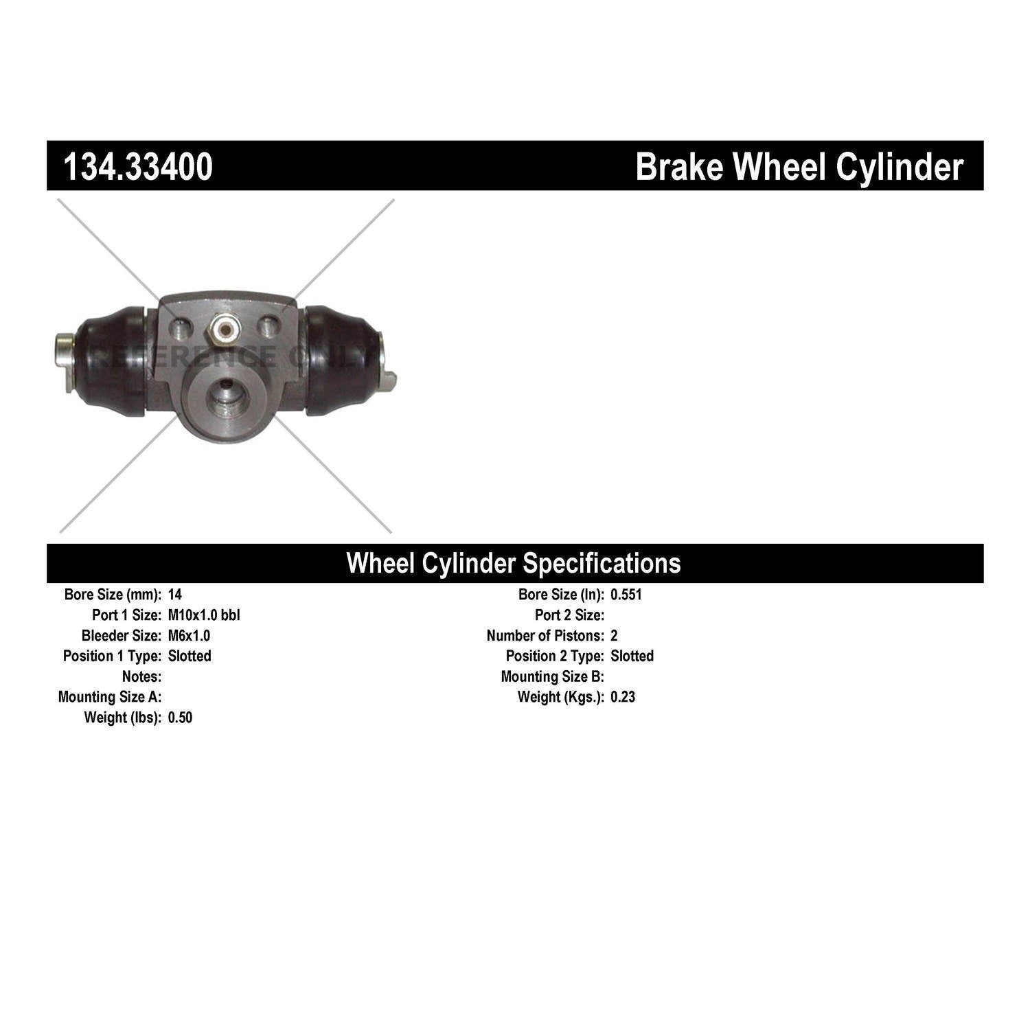 Centric Parts Premium Wheel Cylinder 134.33400