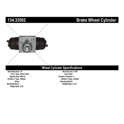 Centric Parts Premium Wheel Cylinder 134.33502