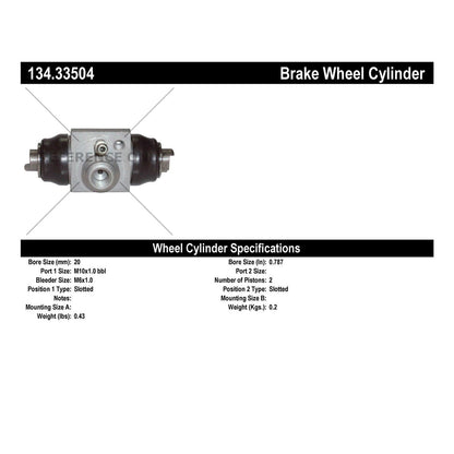 Centric Parts Premium Wheel Cylinder 134.33504