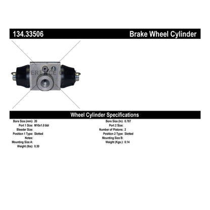 Stoptech Centric Premium Wheel Cylinder - Rear 134.33506