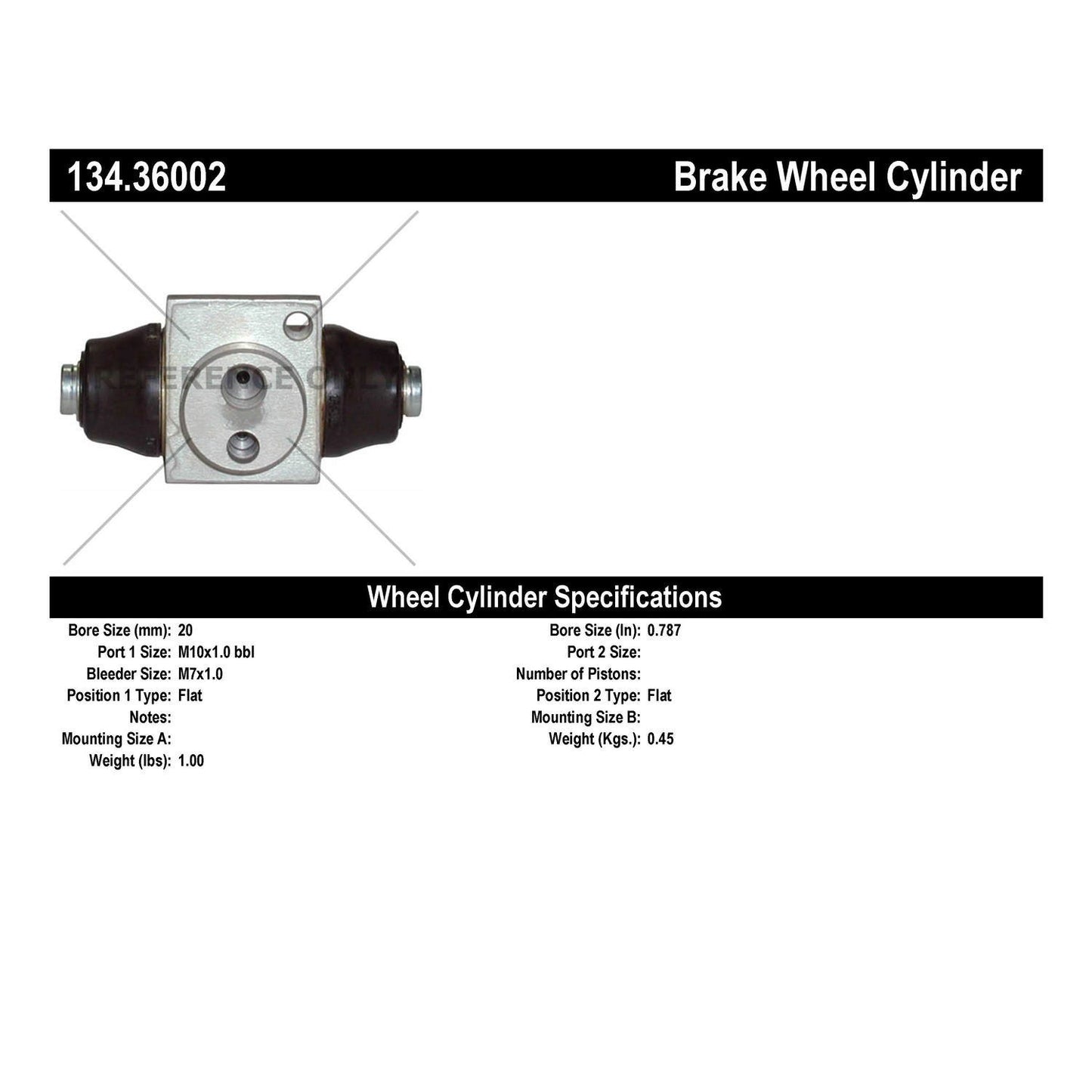 Centric Parts Drum Brake Wheel Cylinder Premium with OE style replacement 134.36002