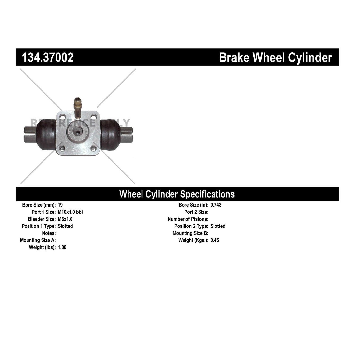 Centric Parts Premium Wheel Cylinder 134.37002