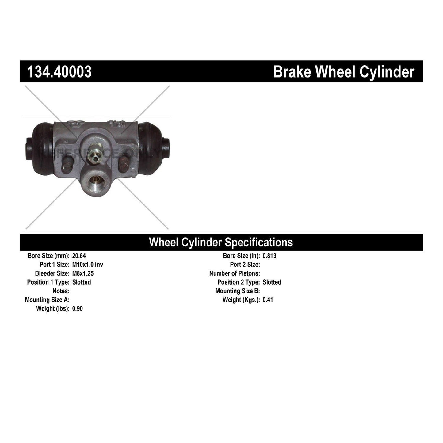 Centric Parts Drum Brake Wheel Cylinder Premium with OE style replacement 134.40003