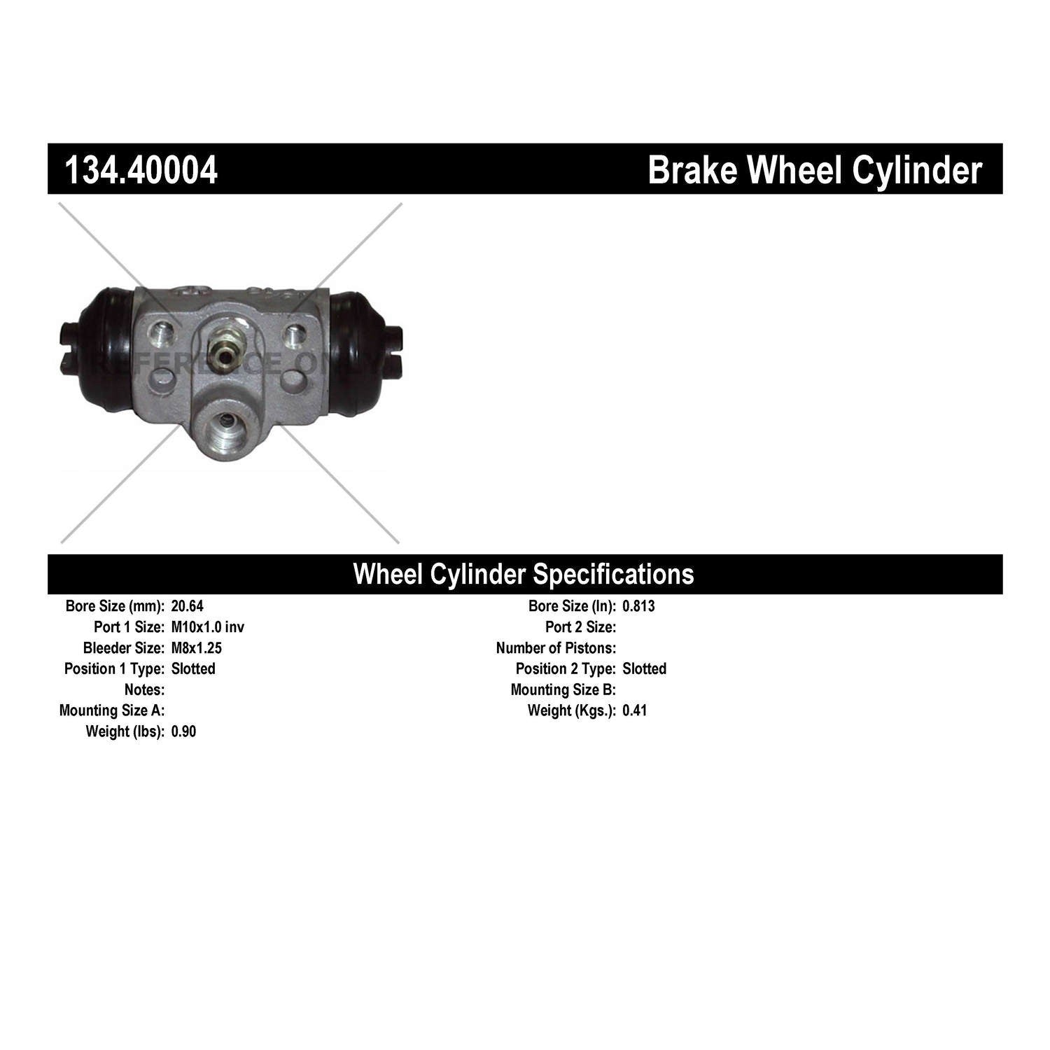 Centric Parts Premium Wheel Cylinder 134.40004