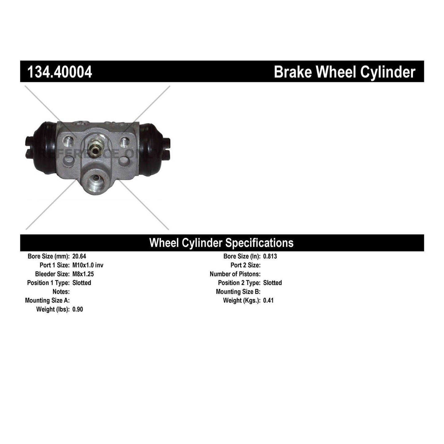 Centric Parts Drum Brake Wheel Cylinder Premium with OE style replacement 134.40004