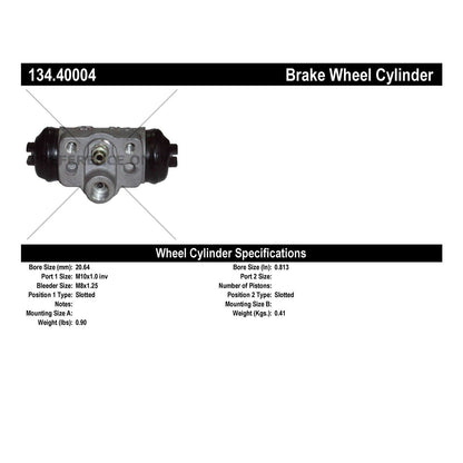 Centric Parts Drum Brake Wheel Cylinder Premium with OE style replacement 134.40004