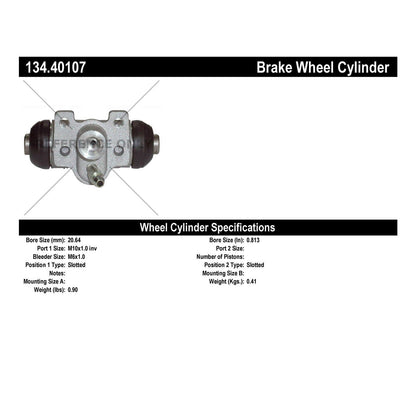 Stoptech Centric Premium Wheel Cylinder - Rear L/R 134.40107