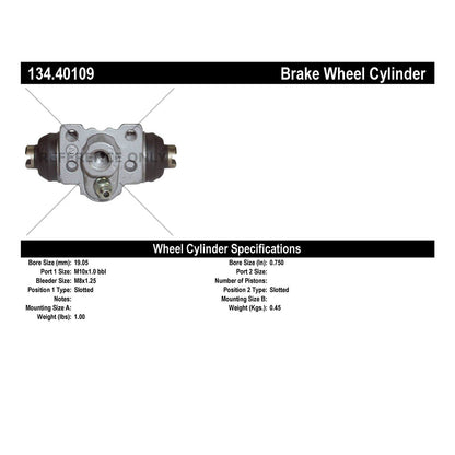 Centric Parts Drum Brake Wheel Cylinder Premium with OE style replacement 134.40109