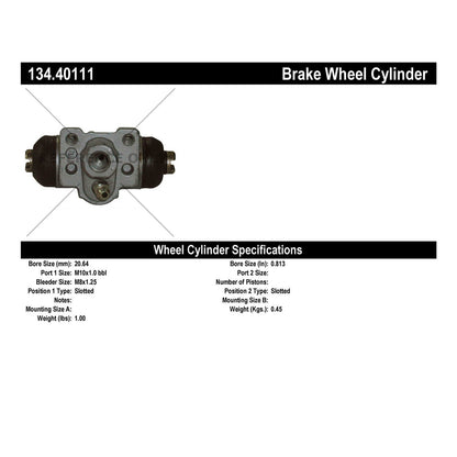 Centric Parts Drum Brake Wheel Cylinder Premium with OE style replacement 134.40111