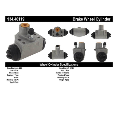 Centric Parts Drum Brake Wheel Cylinder Premium 134.40119