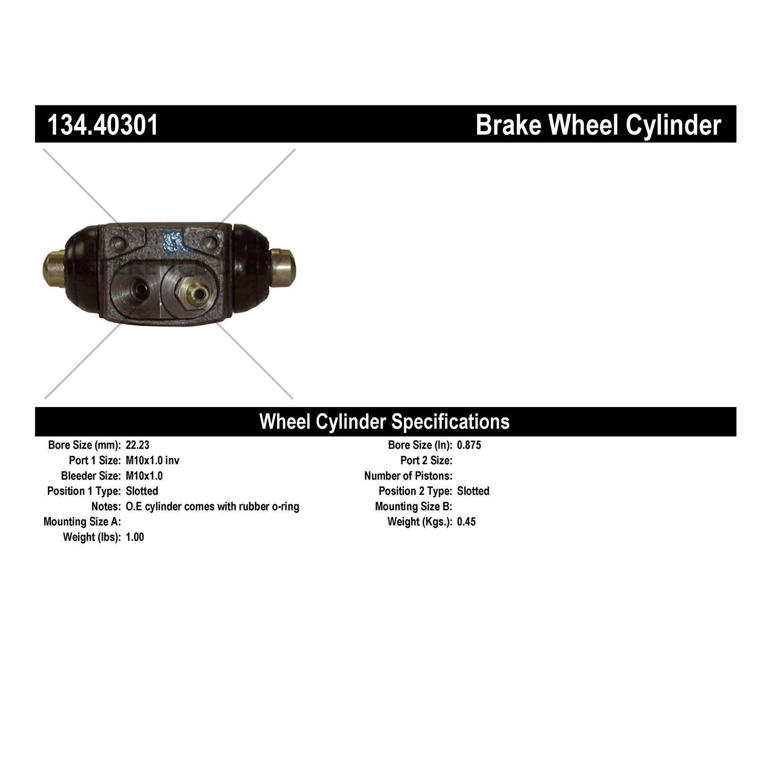 Centric Parts Premium Wheel Cylinder 134.40301