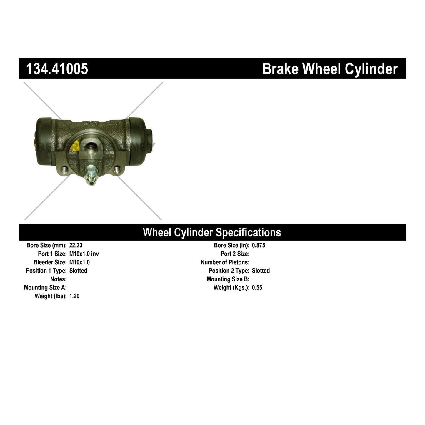 Centric Parts Drum Brake Wheel Cylinder Premium for OE style replacement 134.41005