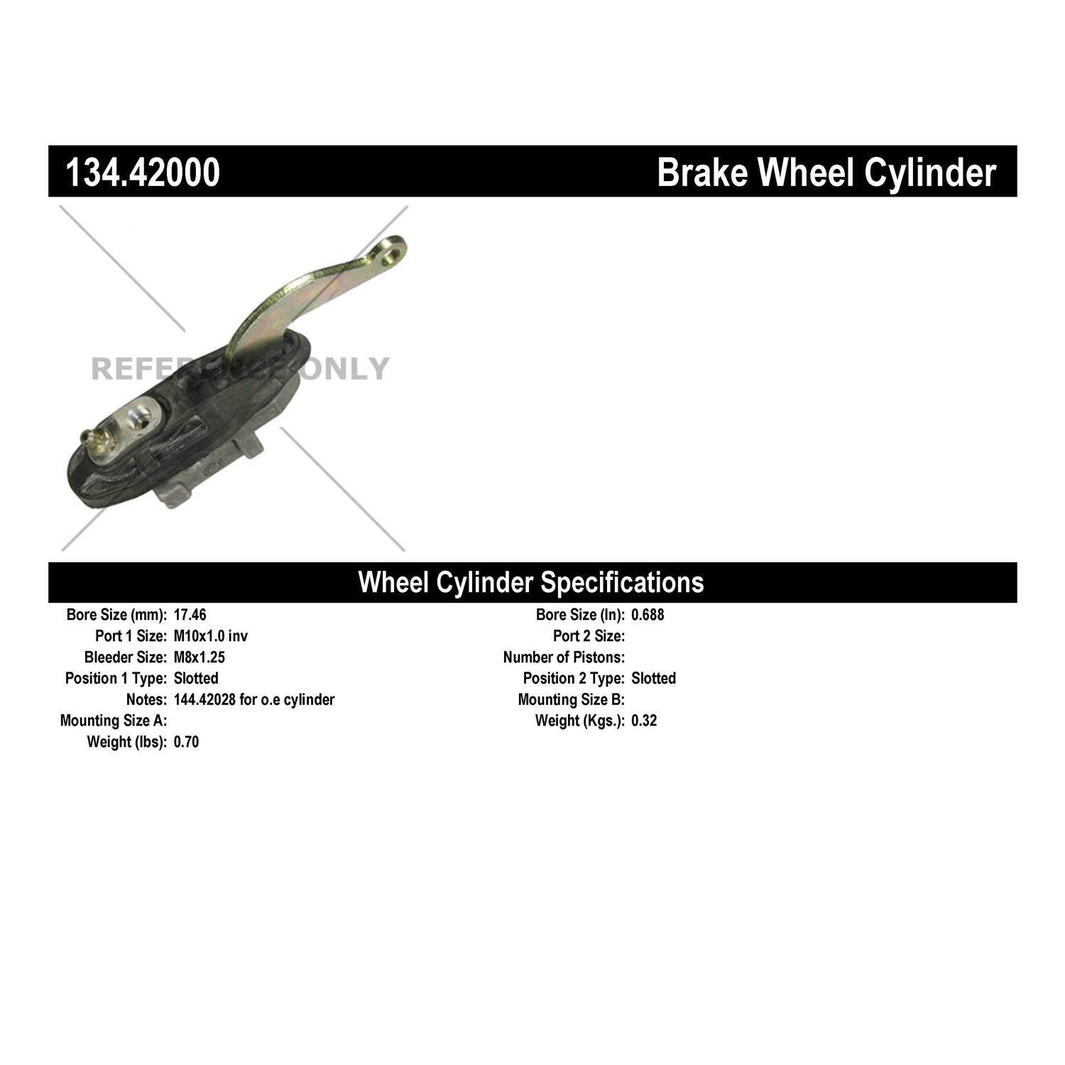 Centric Parts Premium Wheel Cylinder 134.42000