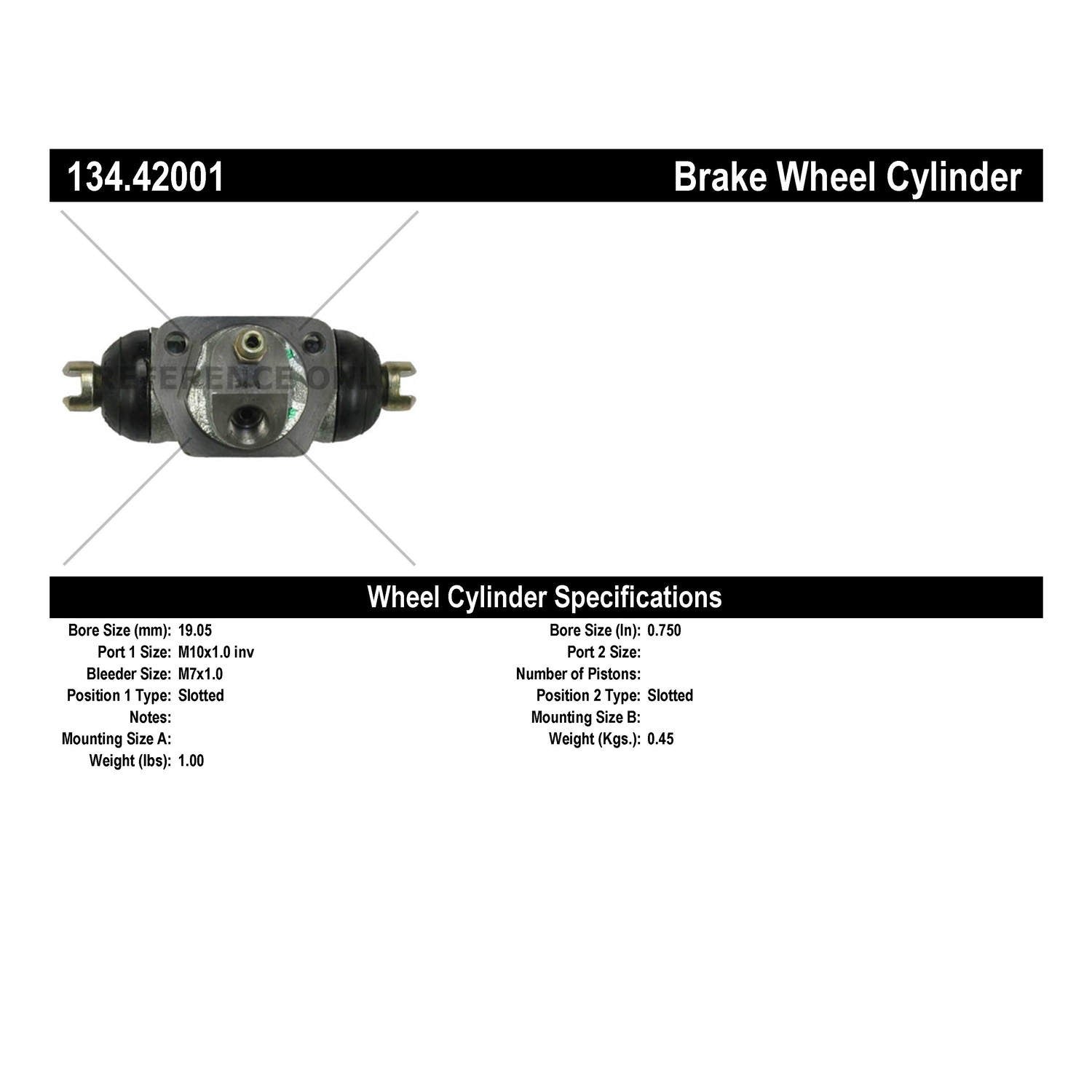 StopTech Premium Wheel Cylinder 134.42001