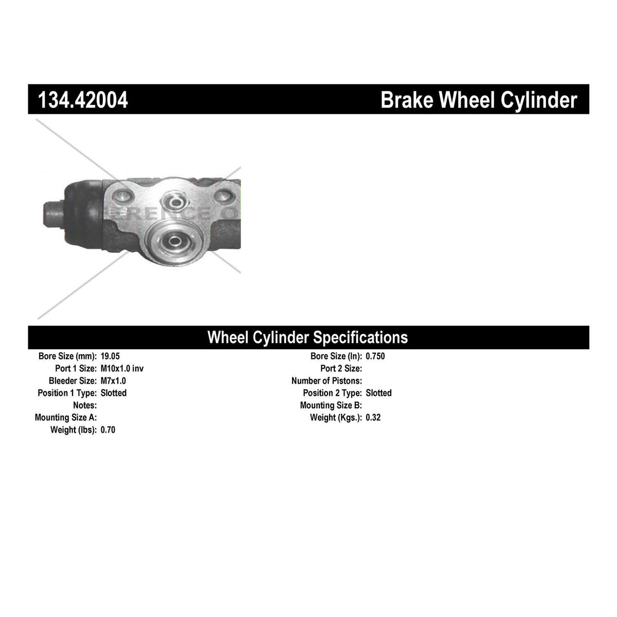 StopTech Premium Wheel Cylinder 134.42004