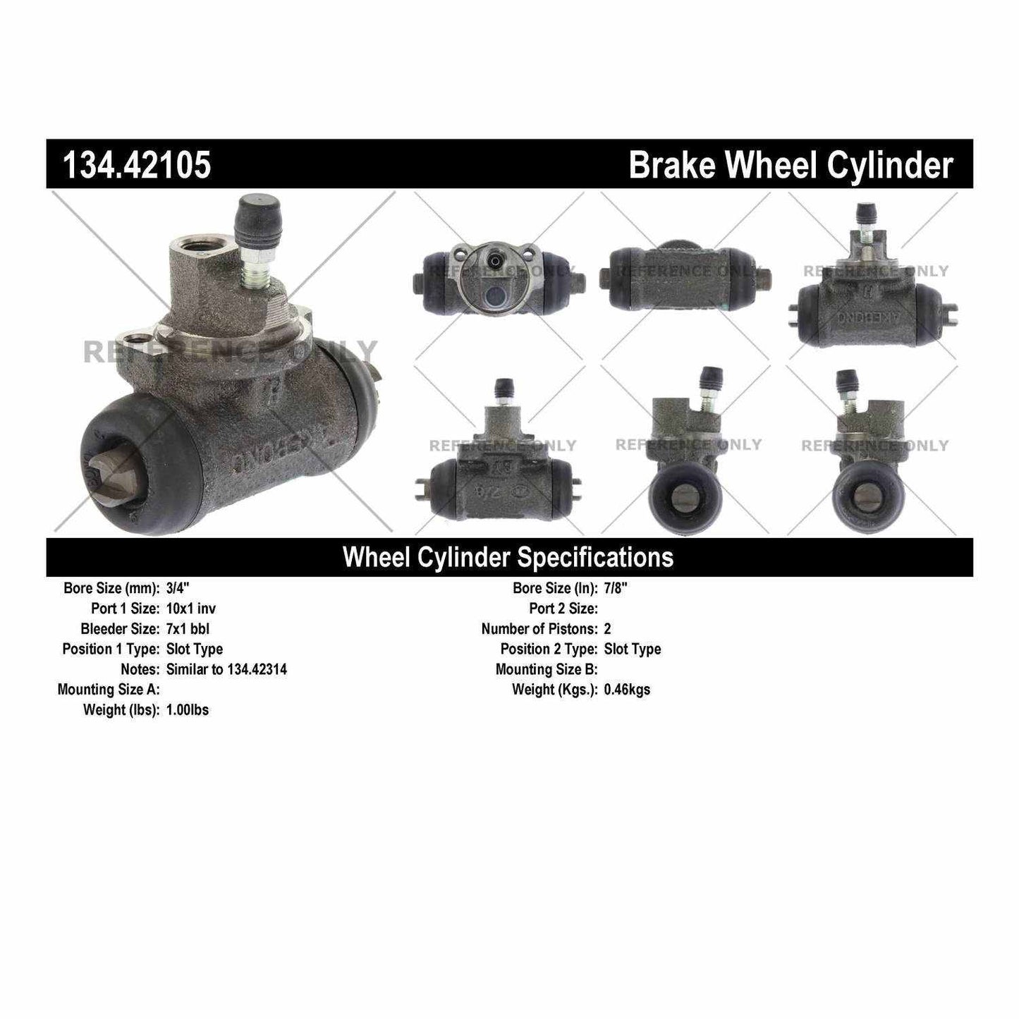 Centric Parts Premium Wheel Cylinder 134.42105