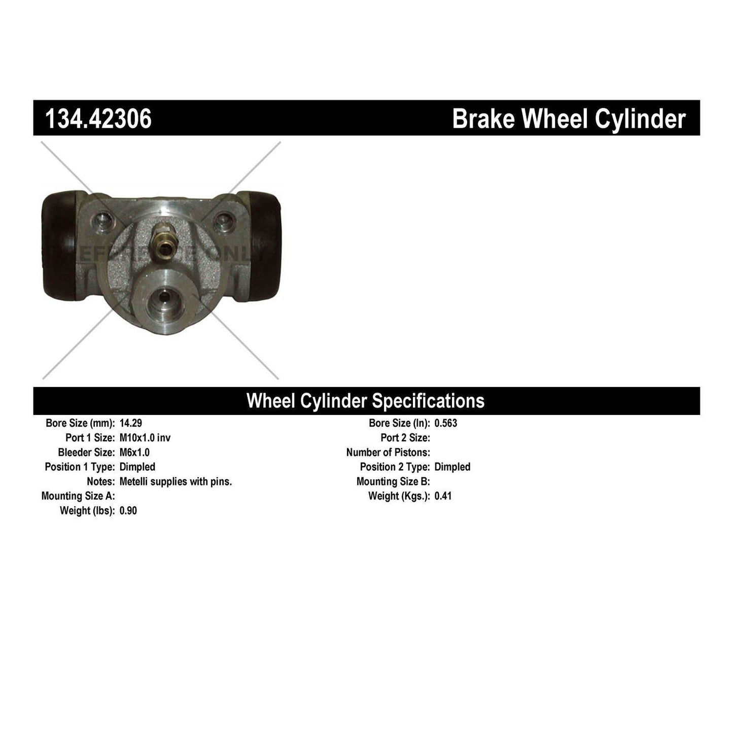 Centric Parts Drum Brake Wheel Cylinder Premium with OE style replacement 134.42306