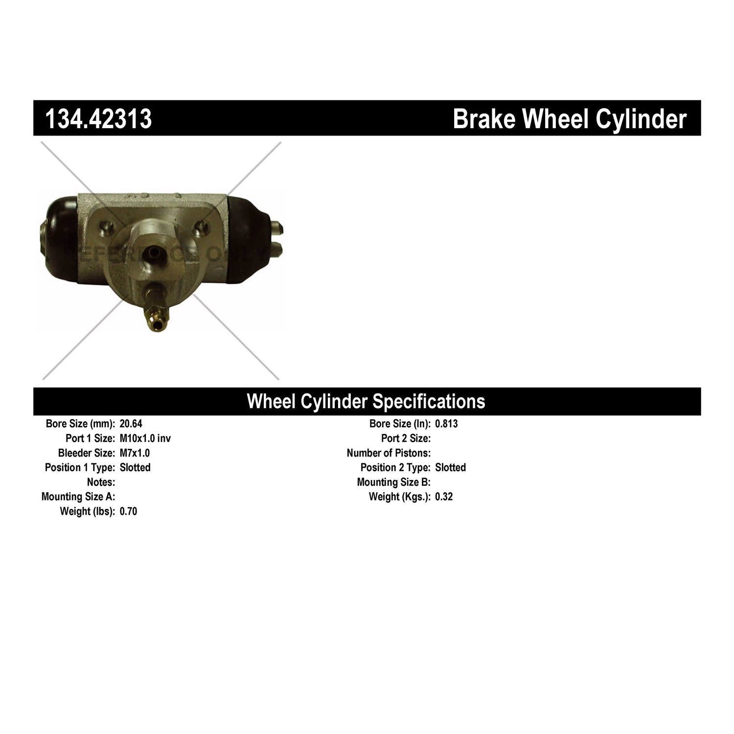 Centric Parts Premium Wheel Cylinder 134.42313