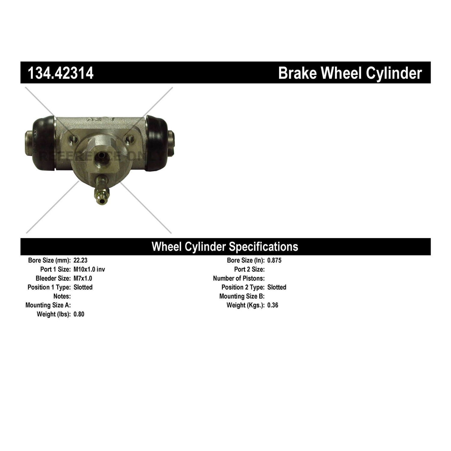 Centric Parts Premium Wheel Cylinder 134.42314
