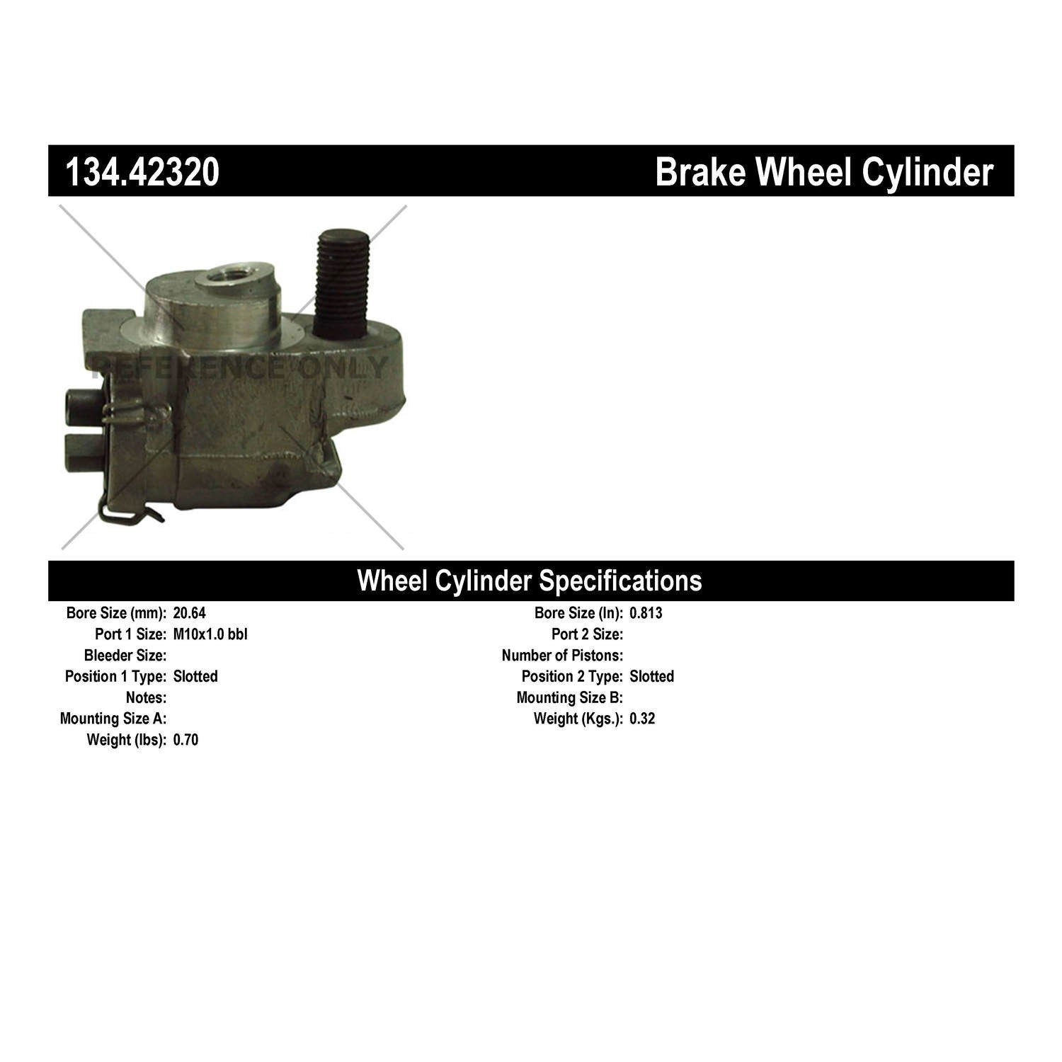 Centric Parts Premium Wheel Cylinder 134.42320