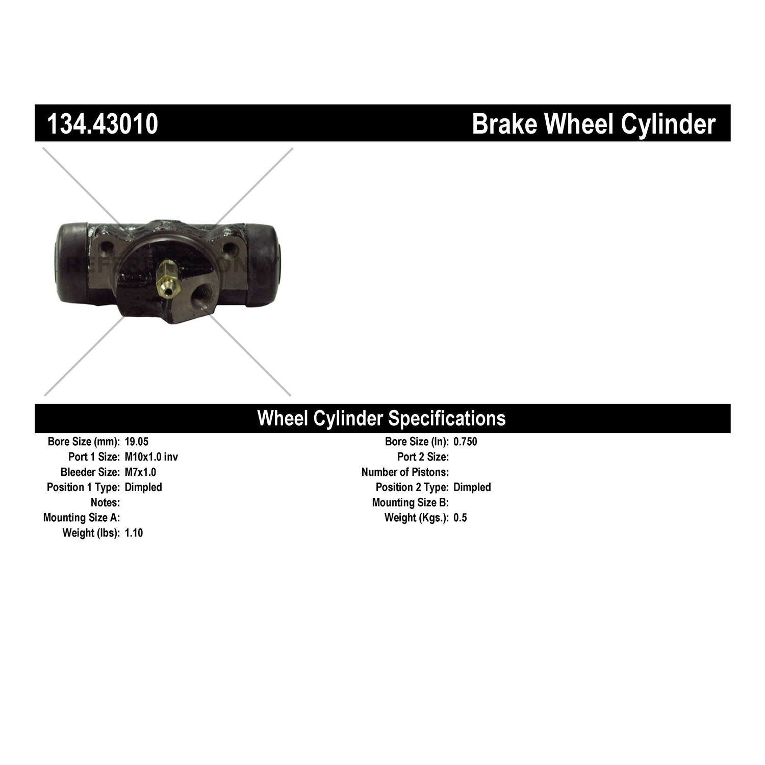 StopTech Premium Wheel Cylinder 134.43010